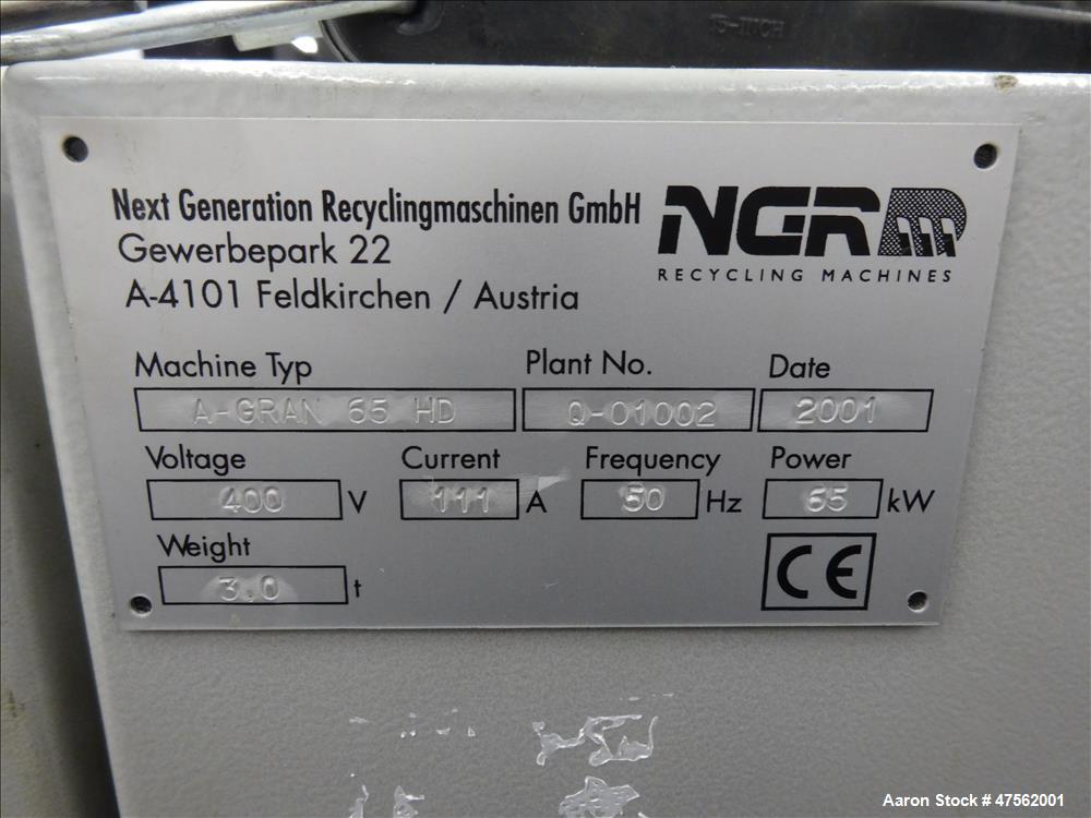 Used- NGR Next Generation Recycling Extruder