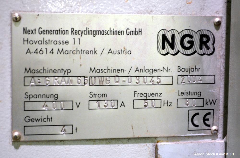 Used- NGR Recycling System Rated for 220 Pounds.