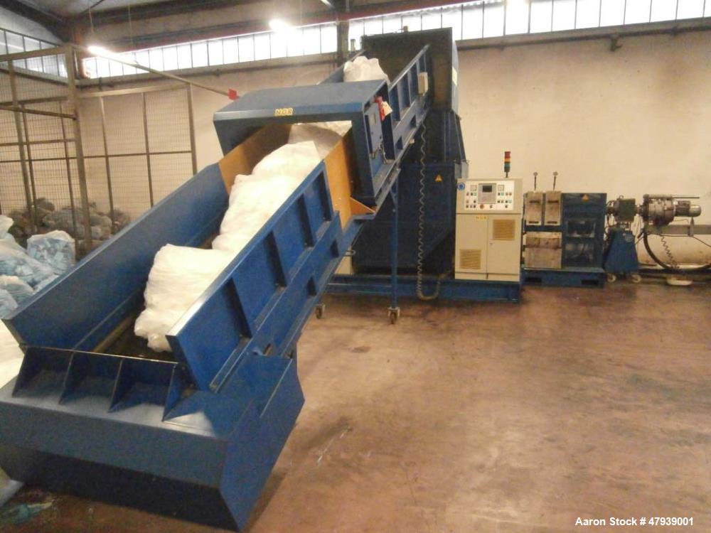 Used- NGR Next Generation Underwater Granulation Recycling Line. Rated up to 220 pounds per hour (100 Kg). System consists o...