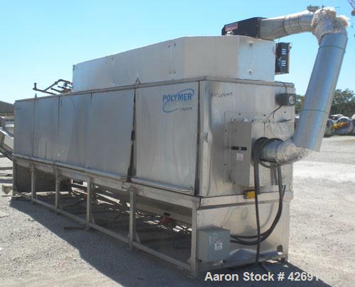 Used Polymer Recovery Systems PlastiCycler System Consisting Of: (1) Plasticycler continuious washer and dryer. Approximate 46’’ diameter x 270’’ long stainless steel perforated tube, (5) 48’’ long s...
