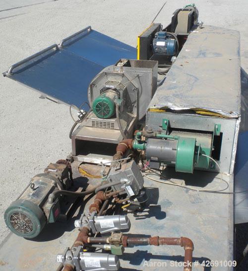 Used Polymer Recovery Systems PlastiCycler System Consisting Of: (1) Plasticycler continuious washer and dryer. Approximate 46’’ diameter x 270’’ long stainless steel perforated tube, (5) 48’’ long s...
