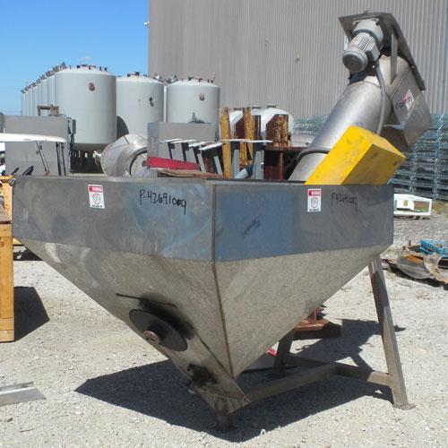 Used Polymer Recovery Systems PlastiCycler System Consisting Of: (1) Plasticycler continuious washer and dryer. Approximate 46’’ diameter x 270’’ long stainless steel perforated tube, (5) 48’’ long s...