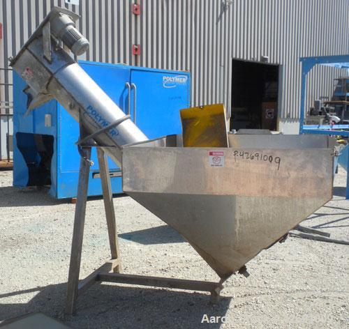 Used Polymer Recovery Systems PlastiCycler System Consisting Of: (1) Plasticycler continuious washer and dryer. Approximate 46’’ diameter x 270’’ long stainless steel perforated tube, (5) 48’’ long s...