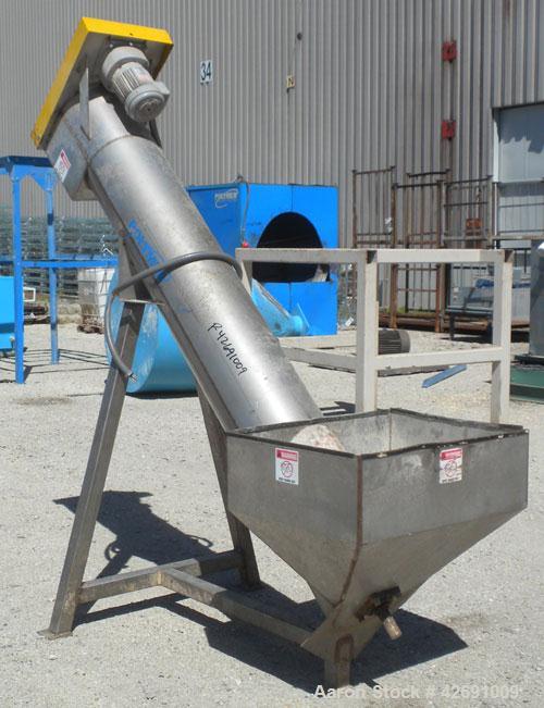 Used Polymer Recovery Systems PlastiCycler System Consisting Of: (1) Plasticycler continuious washer and dryer. Approximate 46’’ diameter x 270’’ long stainless steel perforated tube, (5) 48’’ long s...