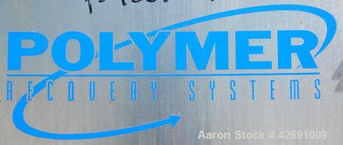 Used Polymer Recovery Systems PlastiCycler System Consisting Of: (1) Plasticycler continuious washer and dryer. Approximate 46’’ diameter x 270’’ long stainless steel perforated tube, (5) 48’’ long s...