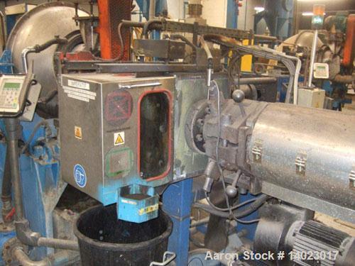 Used Reifenhauser RT1651-1-120-30 Recycling Line.  Vacuum vented.  Comprised of (1) forced feeder, (1) Kreyenborg screen changer; (1) die face cutter, (1) dryer.  50 Hz.