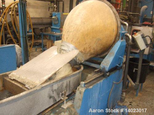 Used Reifenhauser RT1651-1-120-30 Recycling Line.  Vacuum vented.  Comprised of (1) forced feeder, (1) Kreyenborg screen changer; (1) die face cutter, (1) dryer.  50 Hz.