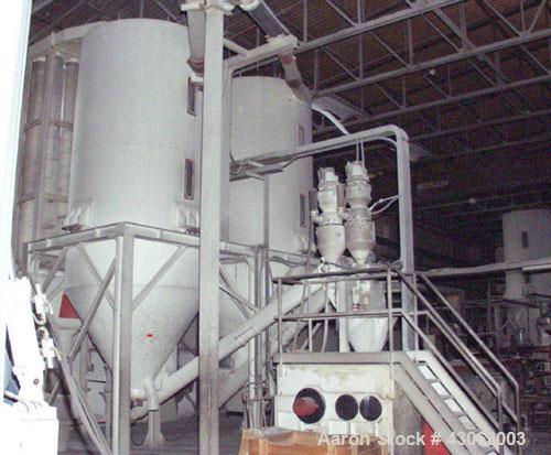 Used Sorema Granulation Plant, suitable for PP and PE, capacity 2204-3307 lbs/hour (1000-1500 kg/h). Comprised of: (1) feeder shaft; (1) conveyor belt with sorting drum; (1) manual sorting unit with ...