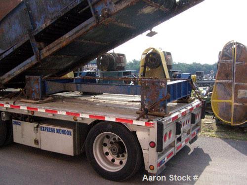 Used Horstmann Trommel Rotating Screen Separator, Carbon Steel. Tube measures 80’’ diameter x 276’’ long. (30) Removable panels that can be either solid, or with holes. Currently set up with 6 panels...