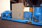 Used Erema Plastic Recycling Plant, Model RM120/35. Consists of (1) Erema model RM120/35 single screw extruder, 4.7’’ (120mm) diameter x 124’’ long screw, approximate 28 to 1 L/D ratio. (10) zone ele...