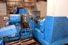 Used Erema Plastic Recycling Plant, Model RM120/35. Consists of (1) Erema model RM120/35 single screw extruder, 4.7’’ (120mm) diameter x 124’’ long screw, approximate 28 to 1 L/D ratio. (10) zone ele...
