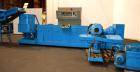Used Erema Plastic Recycling Plant, Model RM120/35. Consists of (1) Erema model RM120/35 single screw extruder, 4.7’’ (120mm) diameter x 124’’ long screw, approximate 28 to 1 L/D ratio. (10) zone ele...