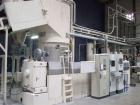 Used Erema 1721 TVE DD Recycling Line.  670 Hp/500 kW.  Comprised of:  (1) FB 10000/2000 feeding belt with metal detector. (1) SAS 2500 dust and humidity reducer.  (1) Shenck CaCO 3 dosager.  (1) Com...