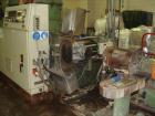 Used Erema RGA 80 T Recycling Line, built 1995. Capacity 441 lbs/h (200 kg/h) of dry non-printed LDPE flexible film. Comprised of:  (1) Belt conveyor, (1) metal detector, (1) RM-combination RM-808T, ...