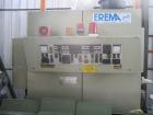 Used Erema RGA 120. Approximate 32:1 L/D ratio, capacity of 1500 to 1600 lbs/hour. Electrically heated, air cooled, double vented barrel. Driven by a 170 kW DC motor thru a gearbox. Includes new retr...