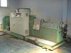 Used Erema Extruder, model RM 120 TE. Manufactured in 1997. Includes inclined belt conveyor, metal detector, extruder, agglomachine, online continuous screen changer. Last application: PET 600-700 kg...
