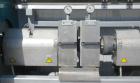 Used NGR Recycling Machine 55mm (2.16’’) Single Screw Extruder, Model A55VSP. Approximate to 1 L/D ratio. Electrically heated, air cooled dual side vented barrel with vacuum pump and tank. Feed throa...