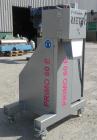 Used NGR Recycling Machine 55mm (2.16’’) Single Screw Extruder, Model A55VSP. Approximate to 1 L/D ratio. Electrically heated, air cooled dual side vented barrel with vacuum pump and tank. Feed throa...