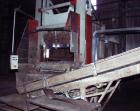 Used Sorema PE/PP Recycling Line, built 1996, comprised of (1) Sorema feeding shaft with guillotine shear, capacity 3300 lbs/h (1500 kg/h), 40+2 hp/30+1.5 kW drive. (1) Sorema conveyor belt with mech...