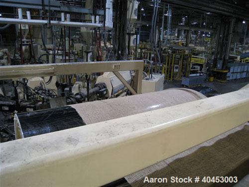 Used PTI (2004) multi layer sheet extrusion line including the following: A) (1) Used PTI model 6000 Trident series 6", 28:1 extruder having a 7-zone electrically heated air cooled barrel at an appro...