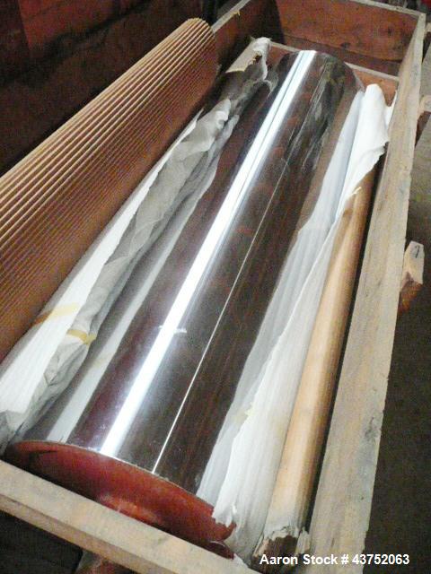 Used 60" WIDE X 18"O.D. CHROME ROLL, PREVIOUSLY USED IN AN EGAN SHEET EXTRUSION STACK.