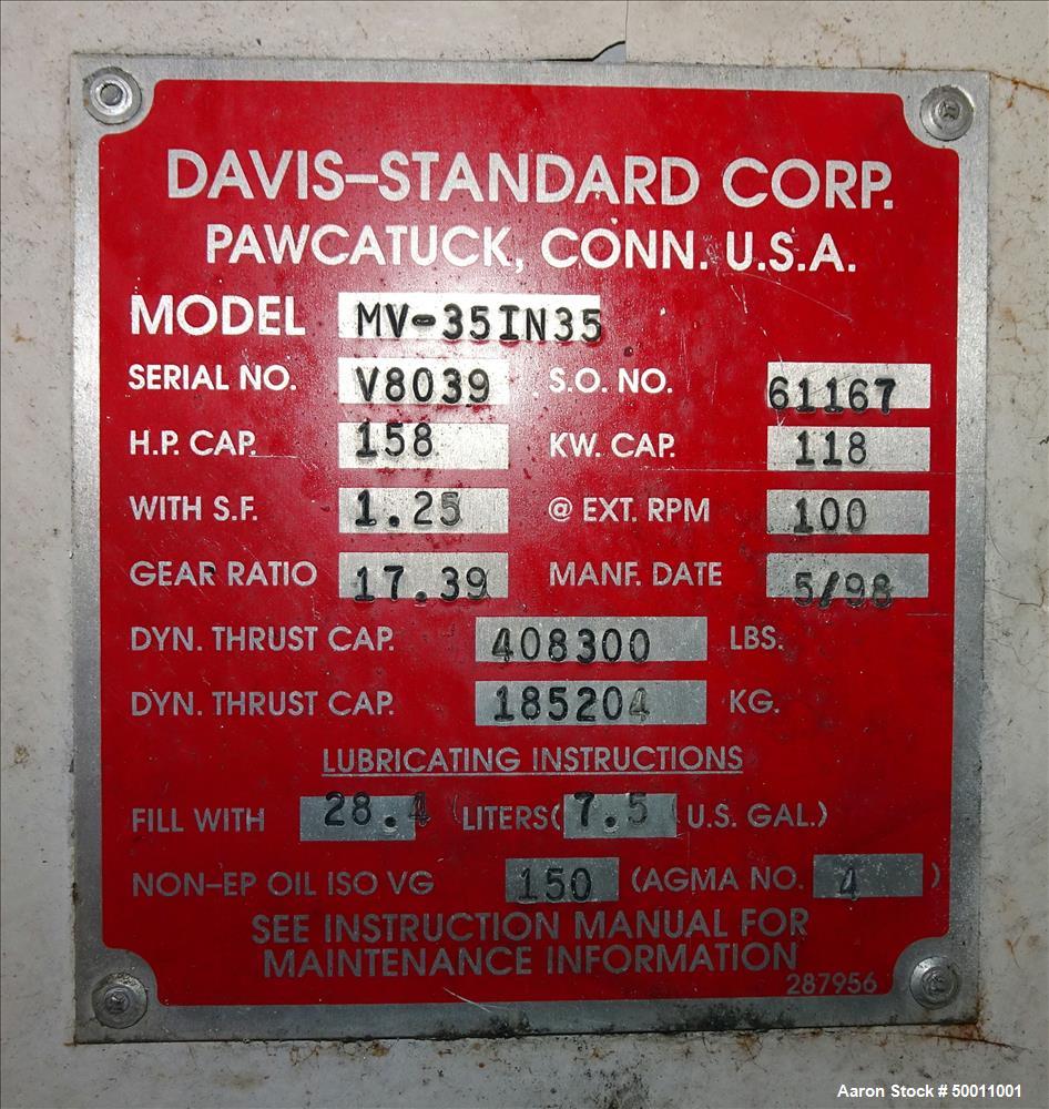 Used Davis Standard Co-Extrusion 78" Wide Sheet Line.
