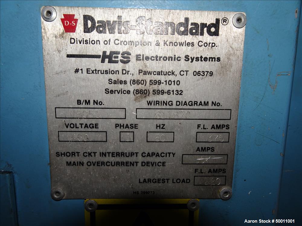 Used- Davis Standard Co-Extrusion 78" Wide Sheet Line.