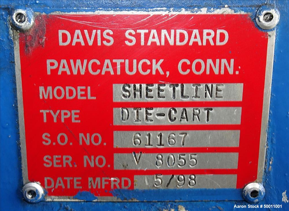 Used- Davis Standard Co-Extrusion 78" Wide Sheet Line.