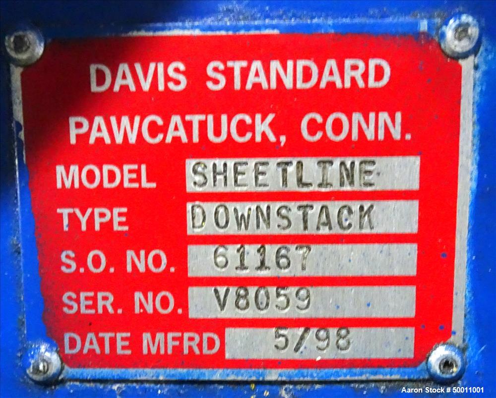 Used- Davis Standard Co-Extrusion 78" Wide Sheet Line.