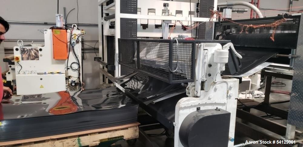 PET Sheet Extrusion Line – 48” Wide, 2,000 lbs/hr, OMV D140 Extruder, (Used)