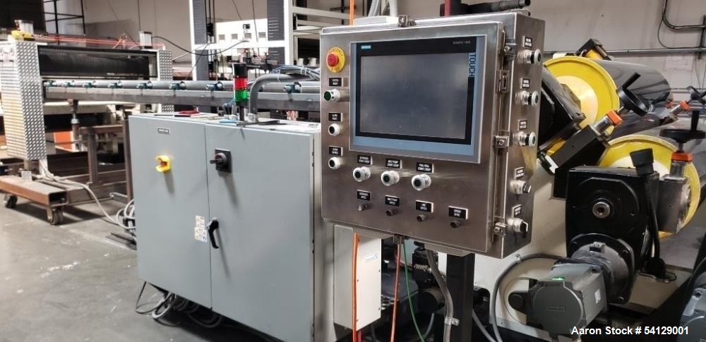 PET Sheet Extrusion Line – 48” Wide, 2,000 lbs/hr, OMV D140 Extruder, (Used)