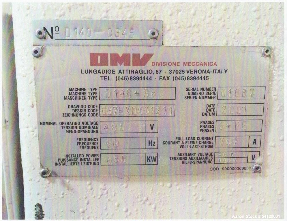 PET Sheet Extrusion Line – 48” Wide, 2,000 lbs/hr, OMV D140 Extruder, (Used)