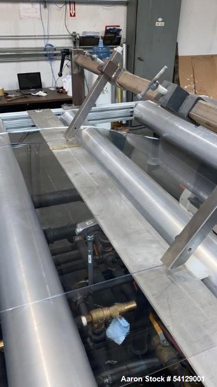 PET Sheet Extrusion Line – 48” Wide, 2,000 lbs/hr, OMV D140 Extruder, (Used)