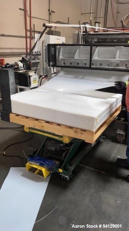 PET Sheet Extrusion Line – 48” Wide, 2,000 lbs/hr, OMV D140 Extruder, (Used)