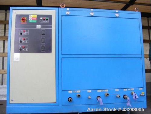 Used Amut Film Extrusion Line comprised of (1) Amut EA 75/35 D, 2.95" (75 mm) diameter single screw extruder, L/D 35, used for PS/PP, output PS 441 lbs/h (200 kg/h), PP 397 lbs/h (180 kg/h), thicknes...