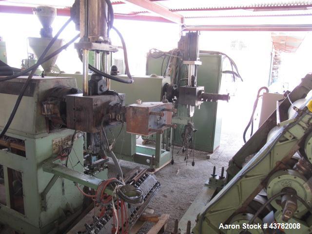 Used Bandera Sheet Manufacturing Line. Comprised of: (1) Bandera extruder model TR-100, 3.9” (100mm) diameter screw, 30 L/D with degasser, 130 HP drive, with filter changer. (1) Bandera co-extruder m...