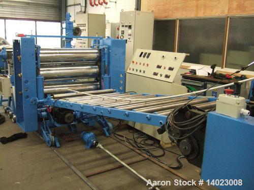 Used Battenfeld Co-Extrusion Sheet Line, capacity PP 260 kg/h, PS 290 kg/h, overhauled in 2010. Comprised of (1) Battenfeld 1-75-30B single screw extruder, screw diameter 2.95 (75 mm), L/D 30, 6 heat...