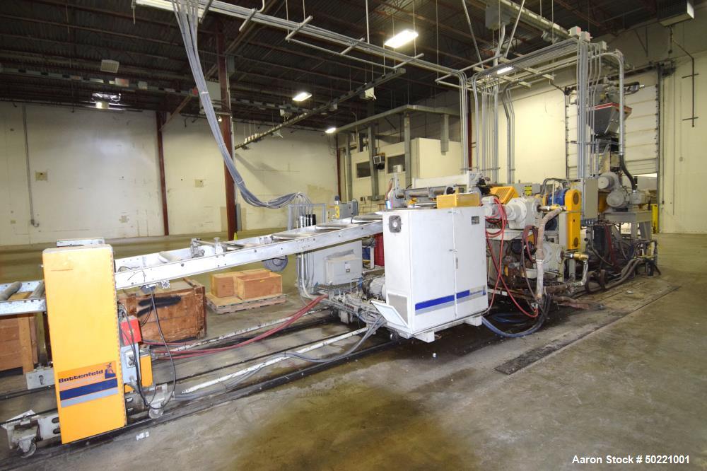 Used Battenfeld Gloucester 36” Wide Inclined Sheet Line.