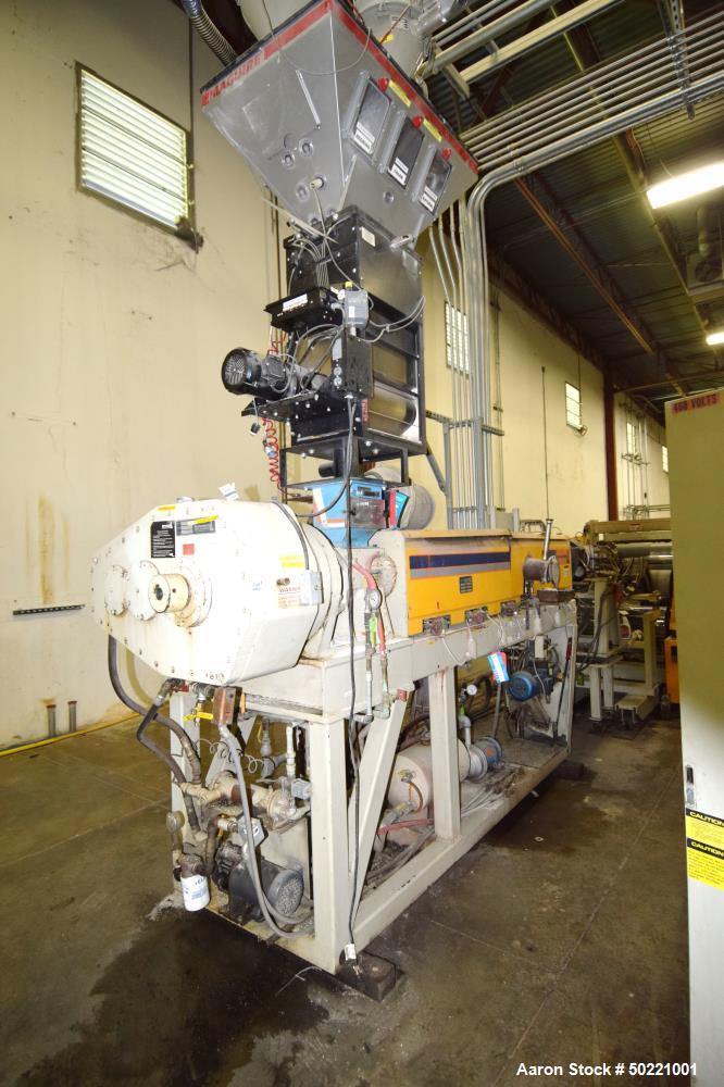 Used- Battenfeld Gloucester 36” Wide Inclined Sheet Line.