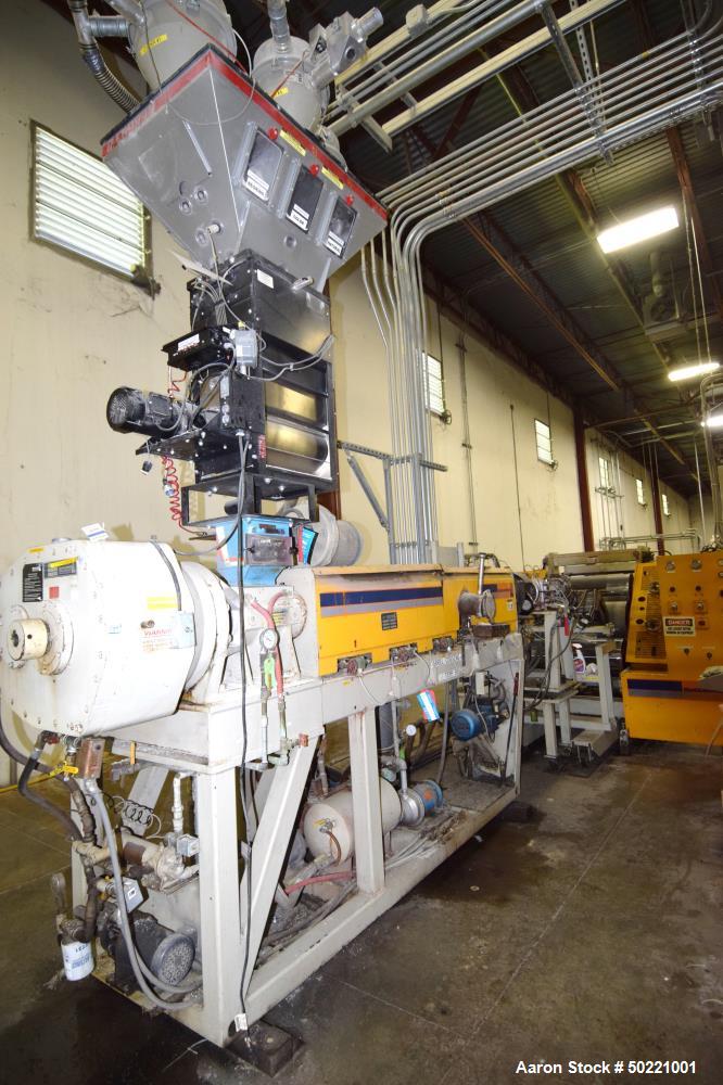 Used Battenfeld Gloucester 36” Wide Inclined Sheet Line.
