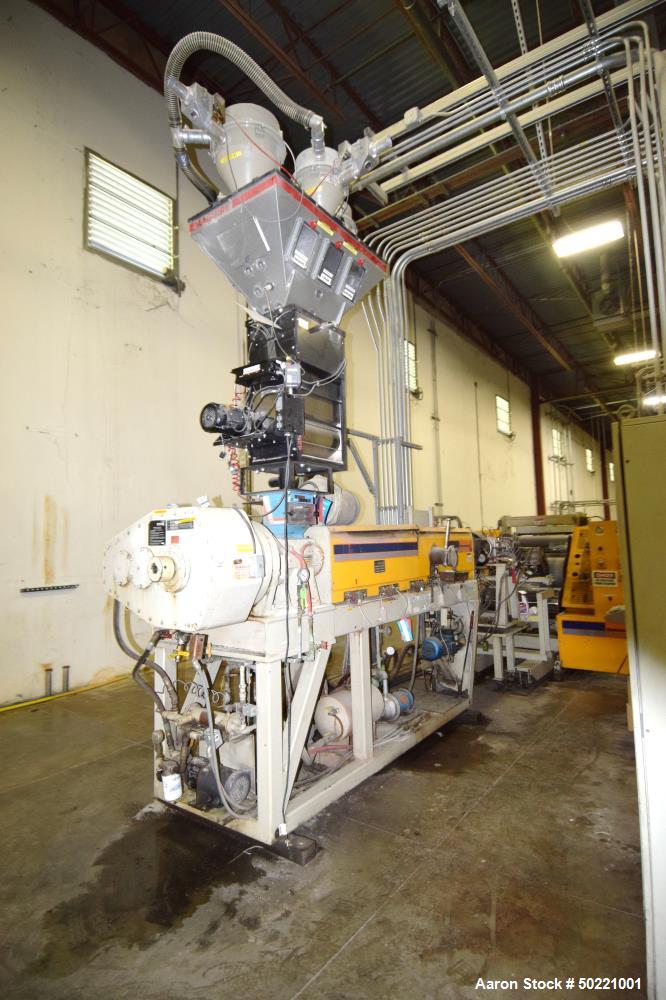 Used Battenfeld Gloucester 36” Wide Inclined Sheet Line.