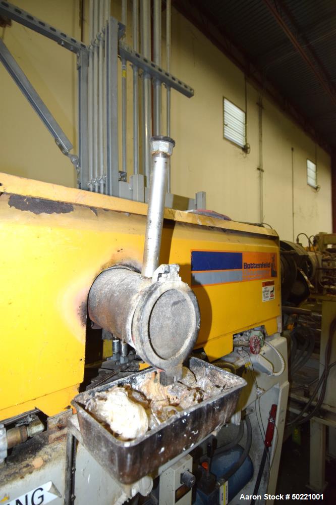 Used Battenfeld Gloucester 36” Wide Inclined Sheet Line.