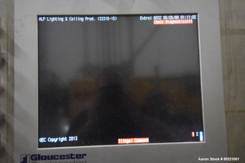 Used Battenfeld Gloucester 36” Wide Inclined Sheet Line.