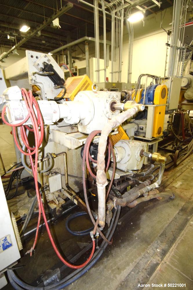Used Battenfeld Gloucester 36” Wide Inclined Sheet Line.