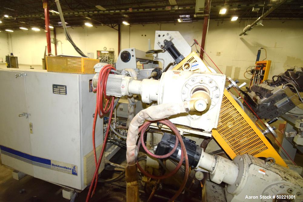 Used Battenfeld Gloucester 36” Wide Inclined Sheet Line.