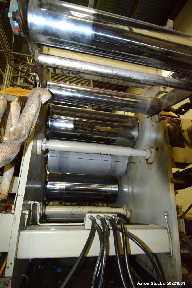 Used Battenfeld Gloucester 36” Wide Inclined Sheet Line.