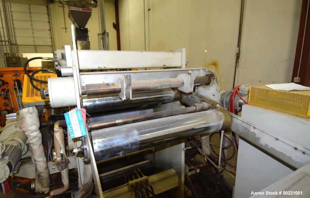 Used Battenfeld Gloucester 36” Wide Inclined Sheet Line.