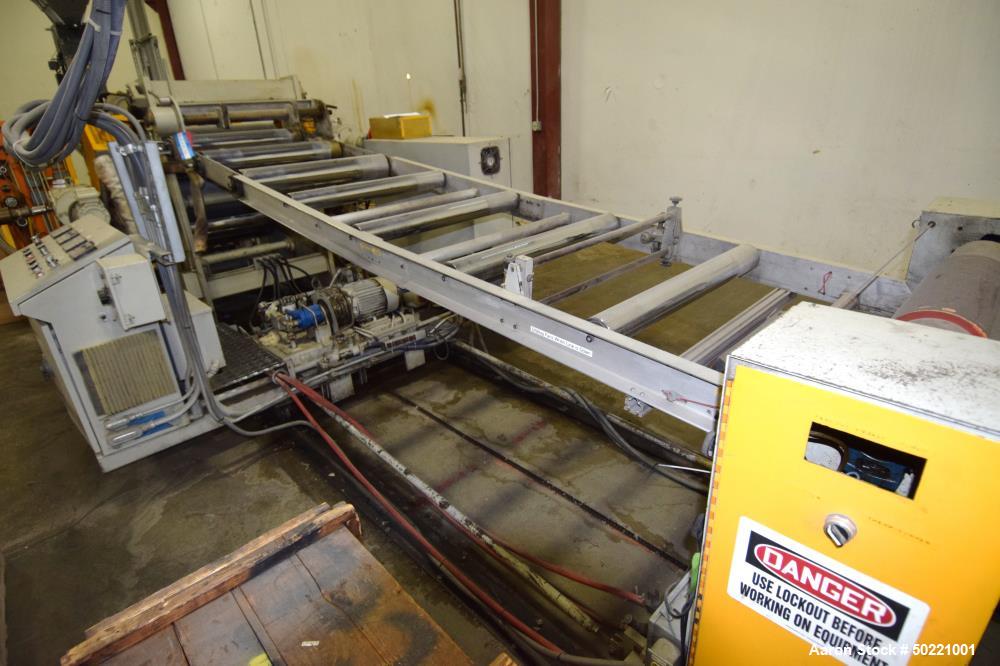 Used- Battenfeld Gloucester 36” Wide Inclined Sheet Line.