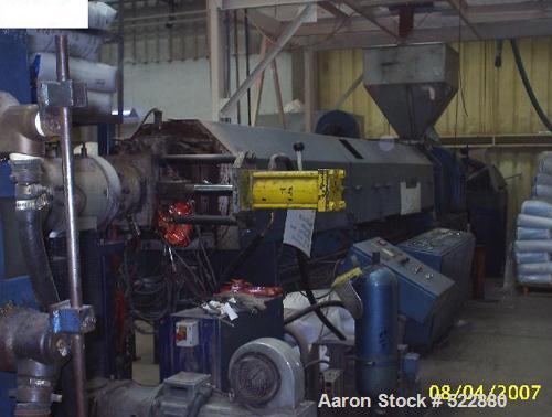 USED: Battenfeld 900mm coextrusion sheet line to process normal PSor HIPS. Main extruder with screw diameter 160mm, coextrusion extruderdiameter 60mm, flat die 900mm, production capacity 450-500 kg/h...