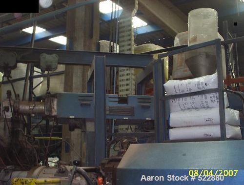 USED: Battenfeld 900mm coextrusion sheet line to process normal PSor HIPS. Main extruder with screw diameter 160mm, coextrusion extruderdiameter 60mm, flat die 900mm, production capacity 450-500 kg/h...